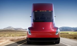 Imagem ilustrativa da notícia: DHL e Fortigo encomendam caminhões Tesla Semi 