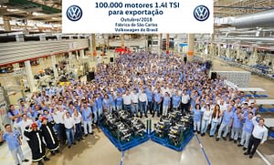Imagem ilustrativa da notícia: VW São Carlos: 100 mil motores exportados.