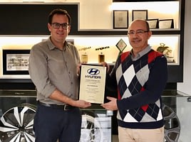 Imagem ilustrativa da notícia: Neo Rodas é premiada pela Hyundai pela excelência no trabalho de localização de rodas de alumínio