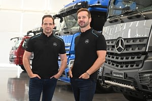 Imagem ilustrativa da notícia: Na Fenatran Mercedes-Benz já vende produção de 2025 enquanto planeja investimento