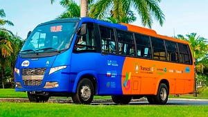 Imagem ilustrativa da notícia: Ônibus Volare movido a GNV e biometano roda em testes no Espírito Santo