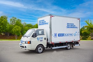 Imagem ilustrativa da notícia: Jac apresenta caminhão elétrico E-J T3,5 com foco nas entregas urbanas