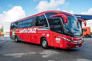Imagem ilustrativa da notícia: Viação Santa Cruz inicia testes com ônibus a gás Scania no trajeto de São Paulo a Campinas