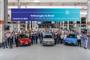 Imagem ilustrativa da notícia: Volkswagen celebra 15 milhões de carros fabricados em São Bernardo do Campo
