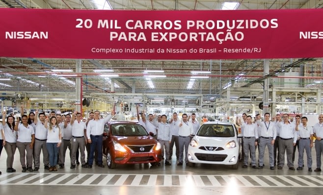 Imagem ilustrativa da notícia: Nissan: 20 mil veículos exportados a partir do RJ