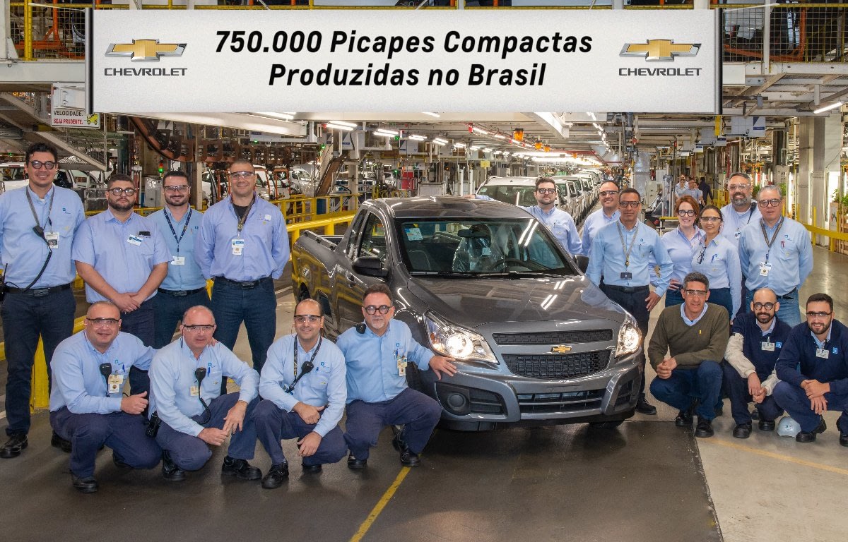 Imagem ilustrativa da notícia: GM celebra 750 mil picapes compactas produzidas