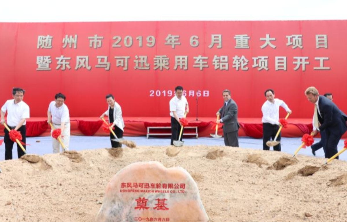 Imagem ilustrativa da notícia: Maxion Wheels assenta primeira pedra de fábrica na China