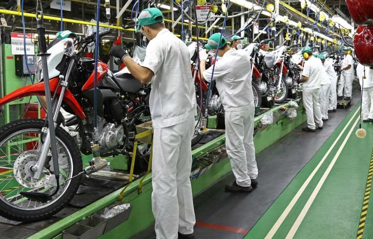 Imagem ilustrativa da notícia: Produção de motocicletas cresce 6% até julho