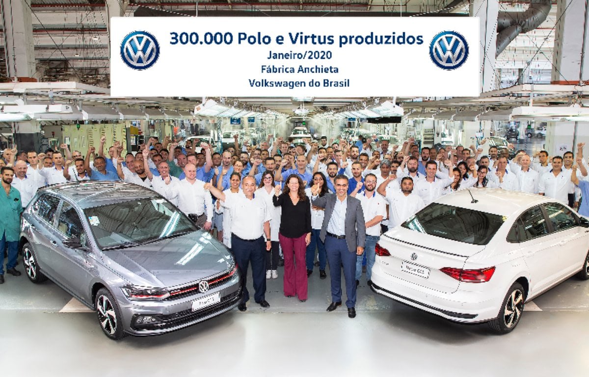 Imagem ilustrativa da notícia: Volkswagen chega aos 300 mil Polo e Virtus produzidos