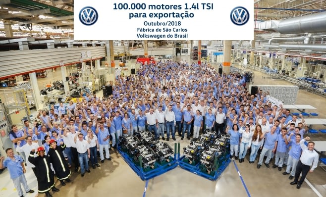 Imagem ilustrativa da notícia: VW São Carlos: 100 mil motores exportados.