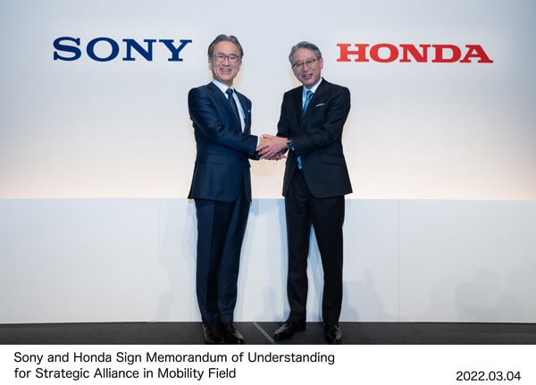 Imagem ilustrativa da notícia: Honda e Sony assinam memorando para criação de joint-venture