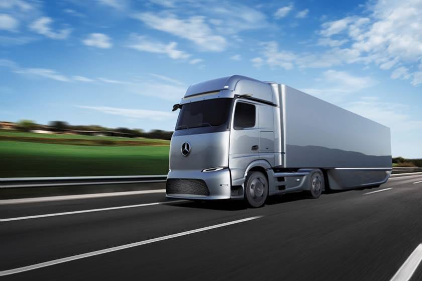 Imagem ilustrativa da notícia: Mercedes-Benz testa eActros para longas distâncias