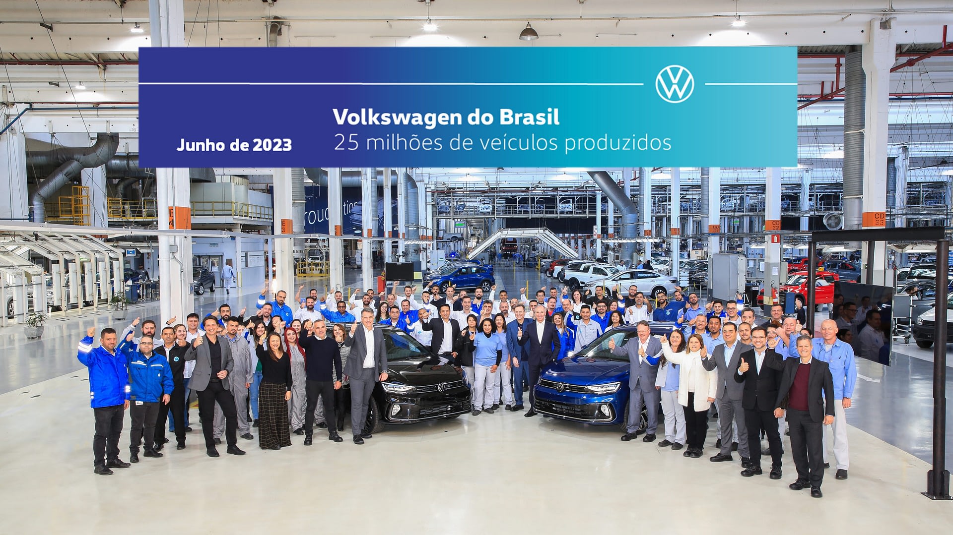 Imagem ilustrativa da notícia: Volkswagen celebra marco de 25 milhões de veículos produzidos no Brasil