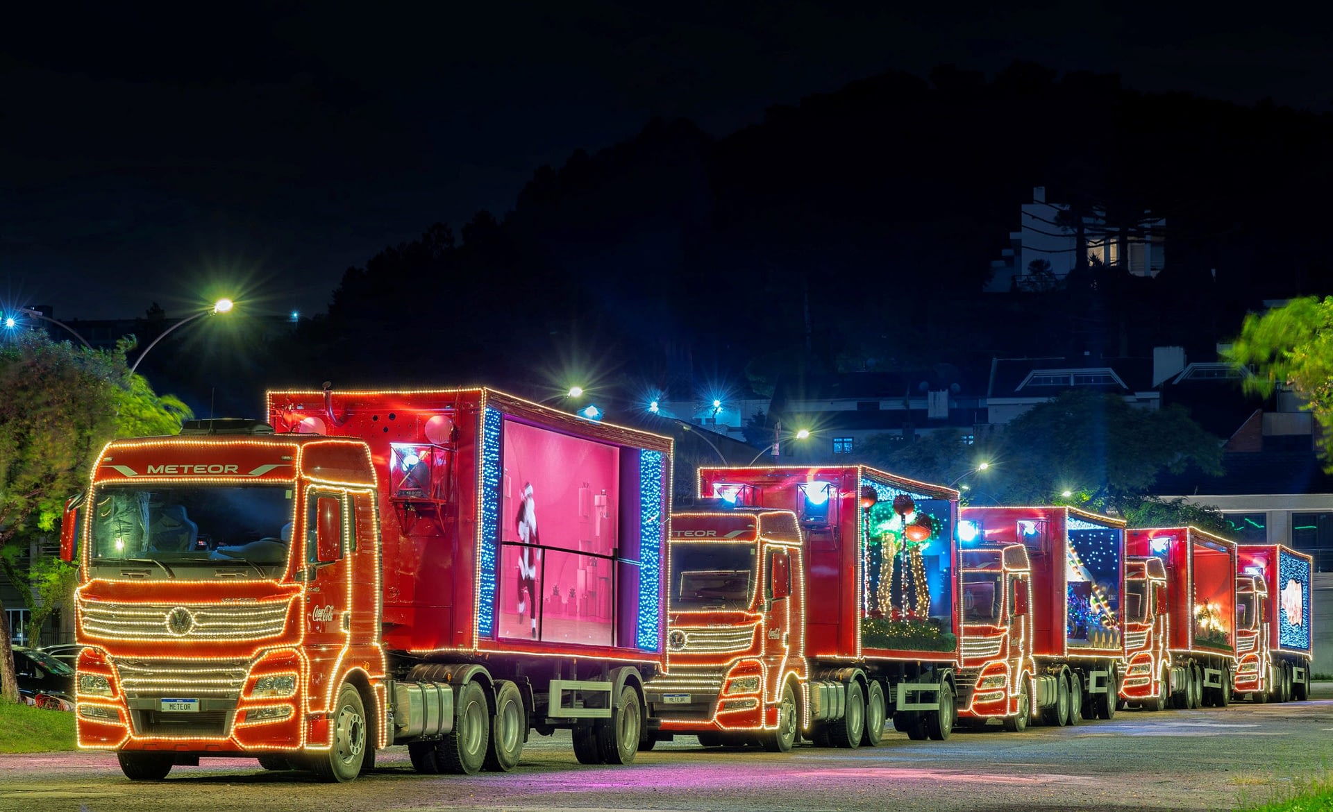Imagem ilustrativa da notícia: Cinco VW Meteor integram a Caravana Iluminada da Coca-Cola