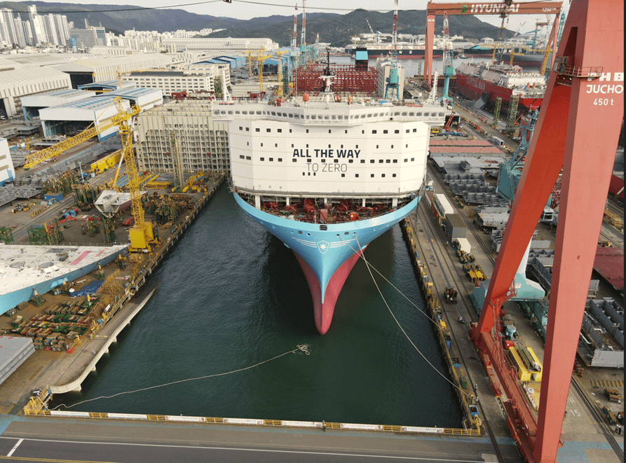 Imagem ilustrativa da notícia: Maersk começará a usar seu navio movido a metanol verde