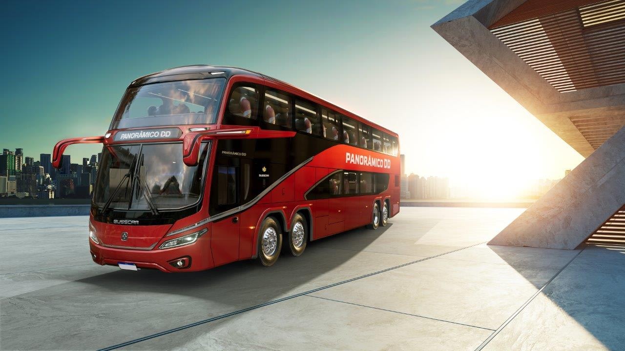 Imagem ilustrativa da notícia: Busscar espera dobrar vendas de double decker com lançamento do Panorâmico DD