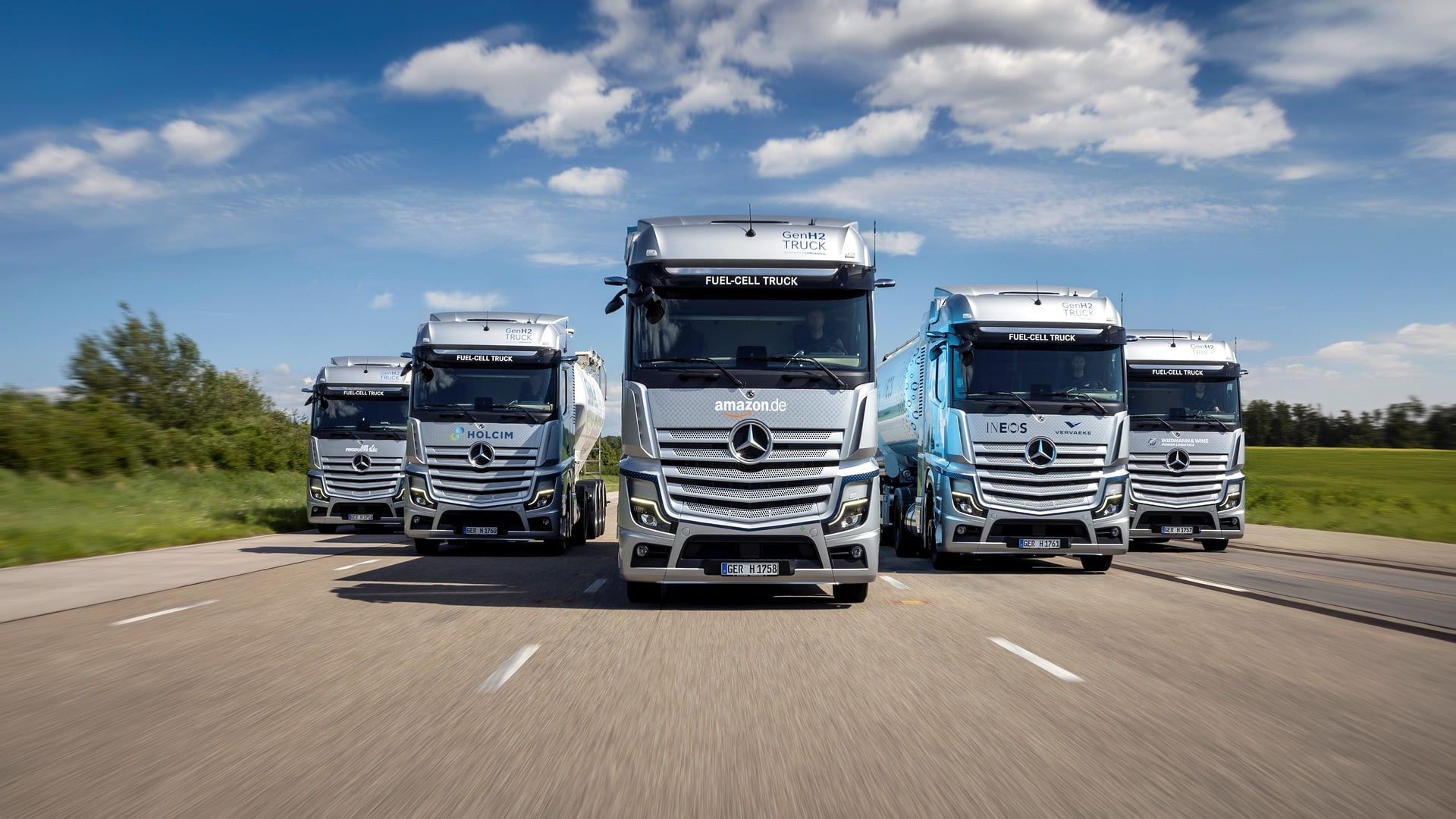 Imagem ilustrativa da notícia: Caminhão Mercedes-Benz movido a hidrogênio inicia testes em clientes na Alemanha