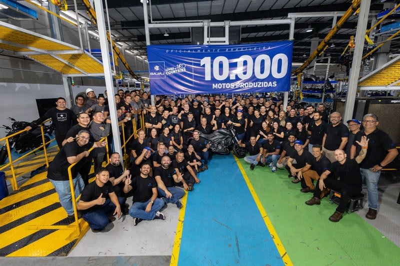 Imagem ilustrativa da notícia: Bajaj chega a 10 mil motocicletas produzidas no Brasil