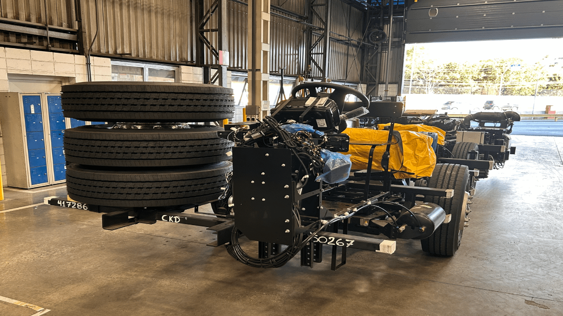 Imagem ilustrativa da notícia: Mercedes-Benz exporta chassis rodoviários O 500 para Tailândia e Taiwan