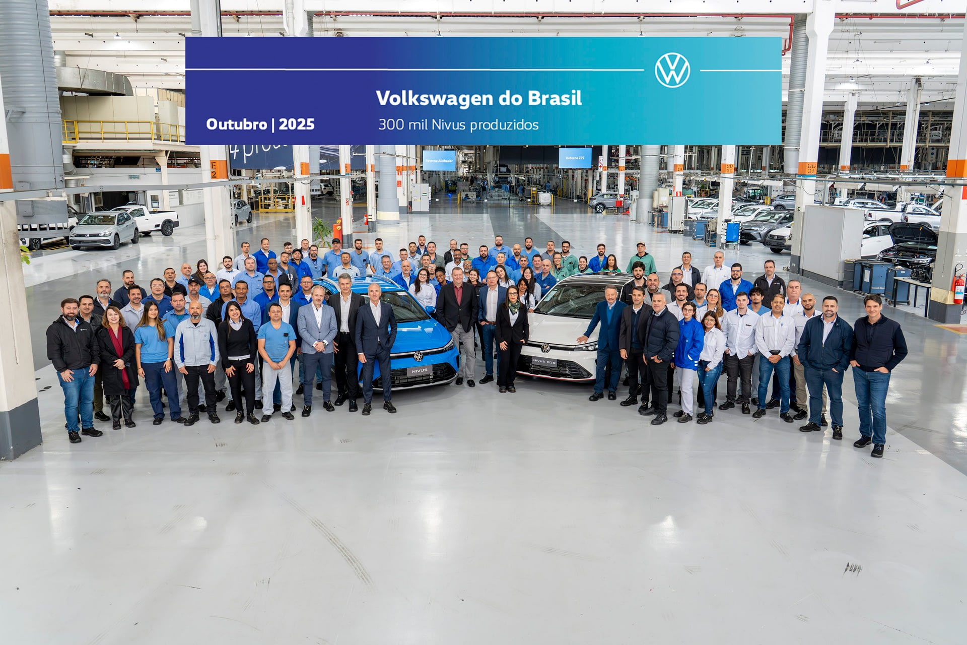 Imagem ilustrativa da notícia: Volkswagen comemora 300 mil unidades produzidas do Nivus