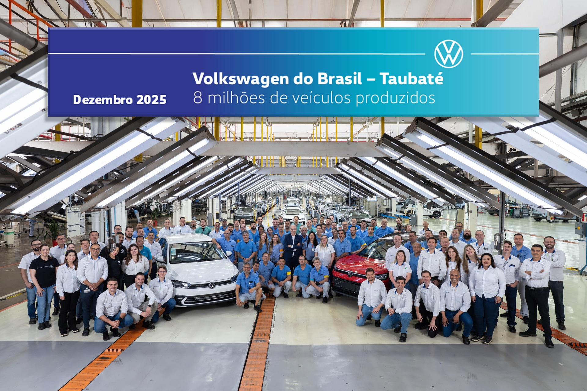 Imagem ilustrativa da notícia: Fábrica da Volkswagen em Taubaté alcança 8 milhões de veículos produzidos