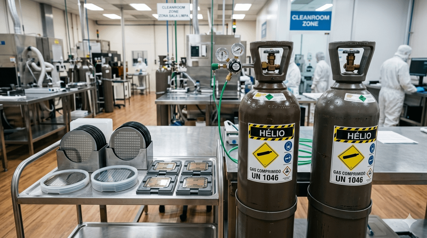 Imagem ilustrativa da notícia: Mais uma crise de semicondutores? Guerra ameaça fornecimento de hélio.