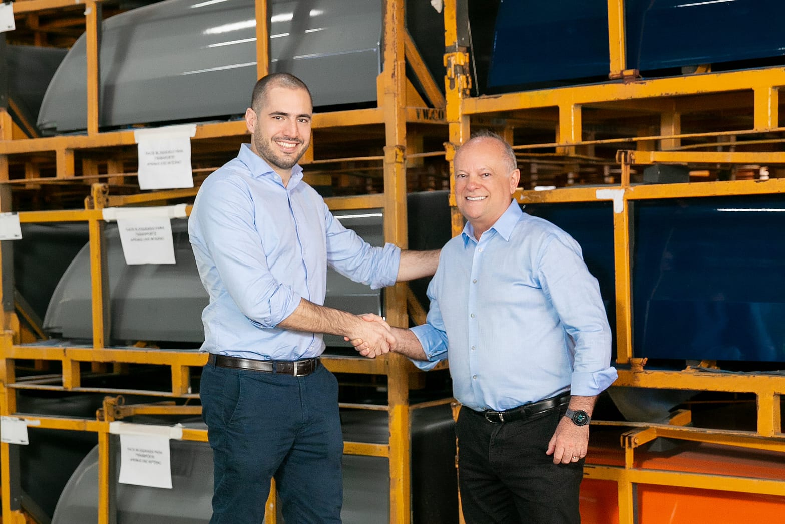 Bruno Salmeron é o executivo à direita